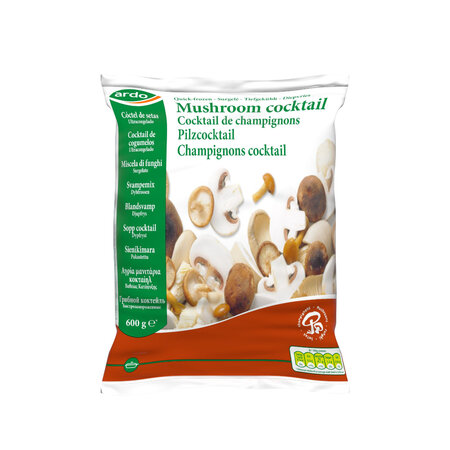 COCKTAIL COGUMELOS CONGELADOS ARDO 600GR