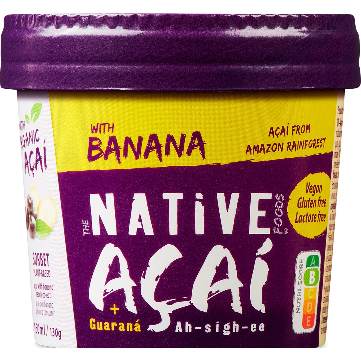 AÇAÍ + BANANA 0% AÇÚCAR NATIVE 160ML