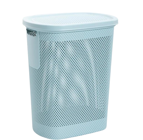 CESTO ROUPA 08 1021 VERDE C/ TAMPA 58L