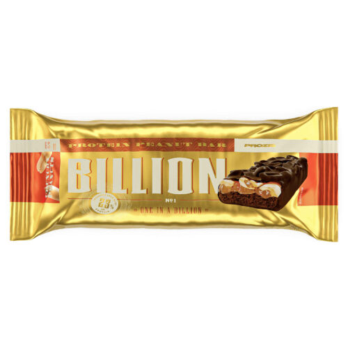 BARRA PROTEICA BILLION AMENDOIM E CHOCOLATE BRANCO PROZIS 65GR