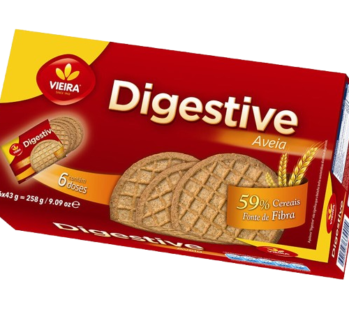 BOLACHA DIGESTIVA AVEIA VIEIRA 6X43GR