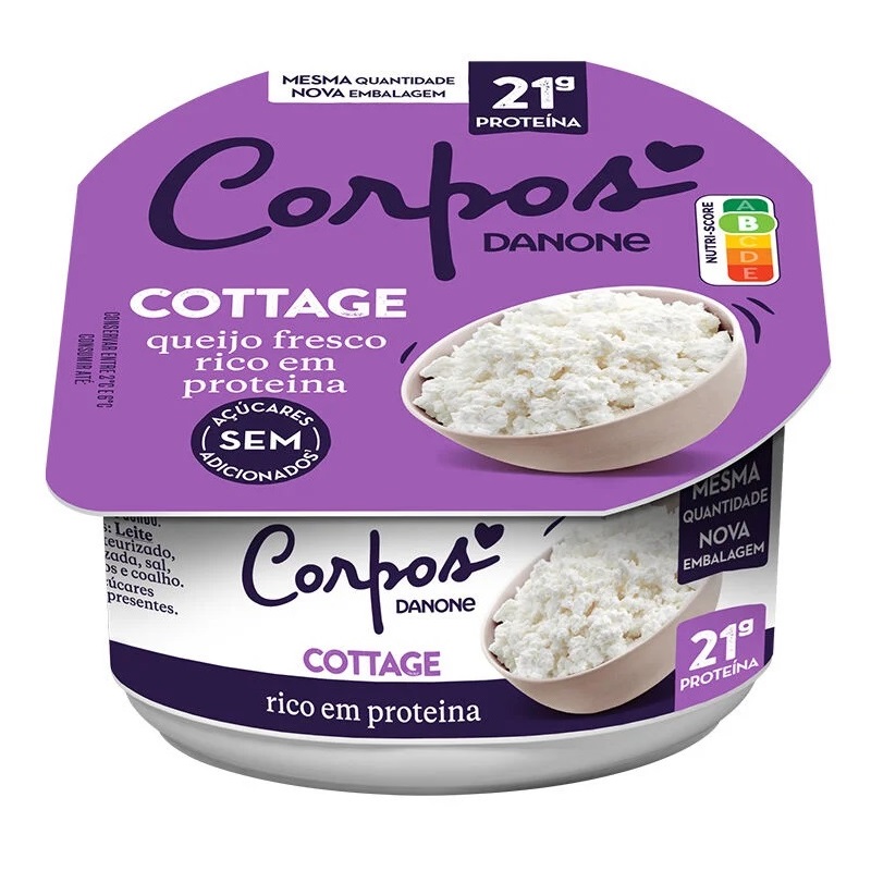 QUEIJO FRESCO LIGHT COTTAGE CORPOS DANONE 180GR