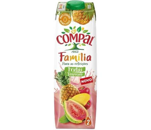 SUMO FRUTOS TROPICAIS COMPAL FAMÍLIA 1L