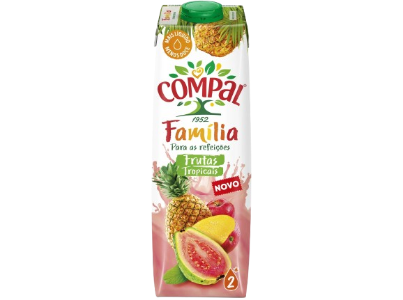 SUMO FRUTOS TROPICAIS COMPAL FAMÍLIA 1L