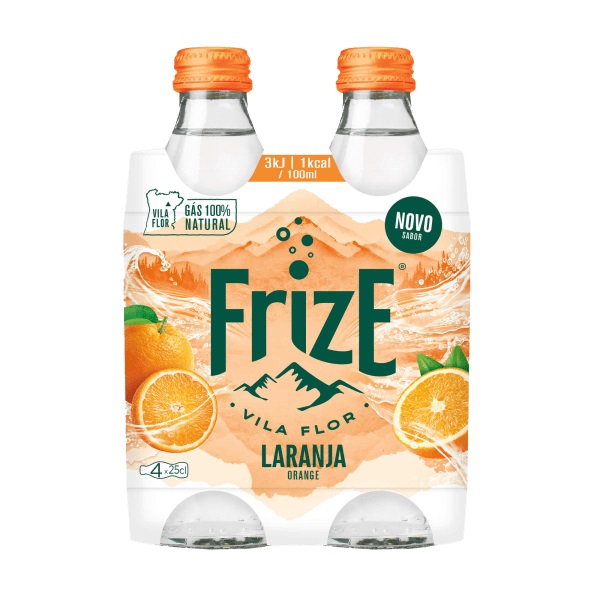 ÁGUA C/ GÁS LARANJA FRIZE 4X25CL