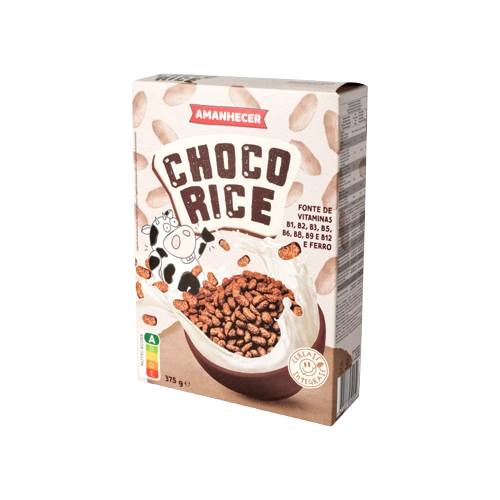 CEREAIS AMANHECER CHOCOLATE RICE 375GR