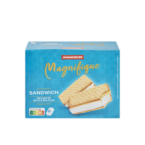 GELADO SANDWICH DE NATA AMANHECER 6X52GR