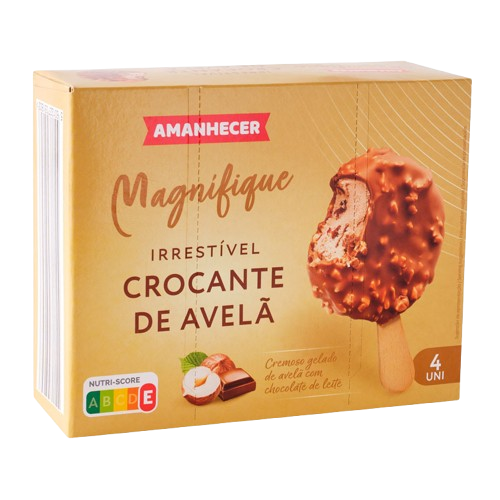GELADO MAGNIFIQUE CROCANTE DE AVELÃ AMANHECER 4UN