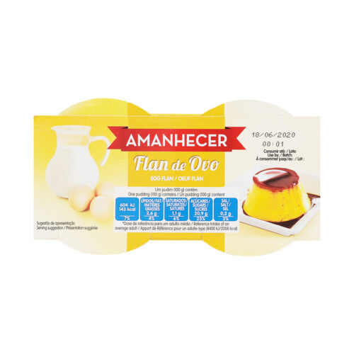 PUDIM FLAN DE OVO AMANHECER 4X100GR