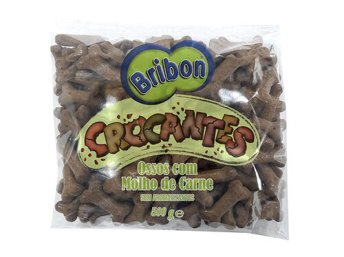 CROCANTES BRIBON OSSOS C/ MOLHO CARNE 500GR