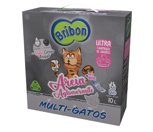 AREIA AGLOMERANTE MULTI-GATOS BRIBON 10L