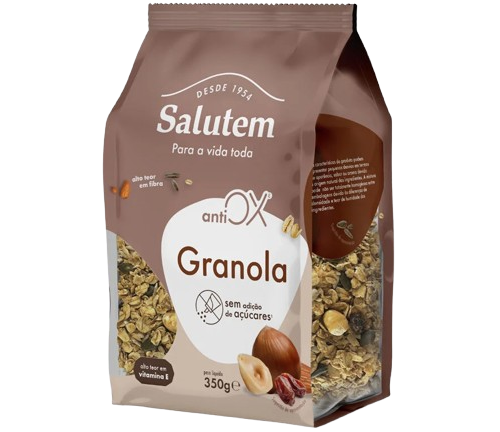 GRANOLA ANTIOX S/ADIÇÃO DE AÇUCARES  SALUTEM 350GR