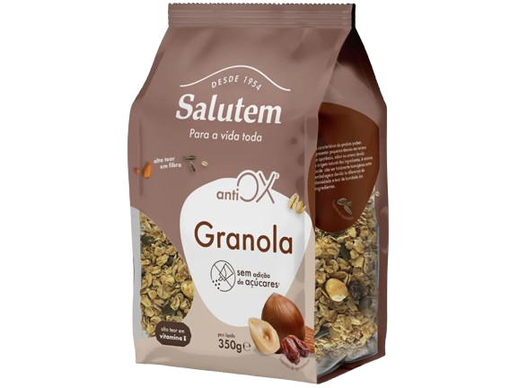 GRANOLA ANTIOX S/ADIÇÃO DE AÇUCARES SALUTEM 350GR