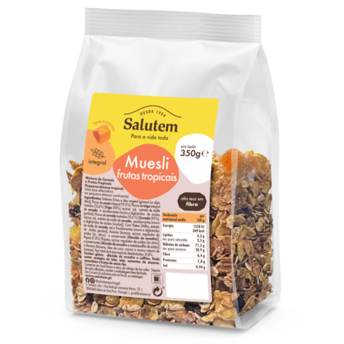 MUESLI FRUTOS TROPICAIS SALUTEM 350GR