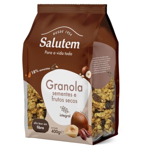 GRANOLA SEMENTES E FRUTOS SECOS SALUTEM 400GR