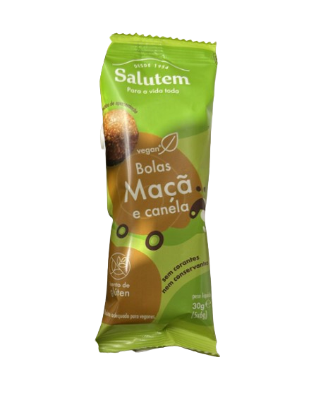 BOLA MAÇÃ E CANELA SALUTEM 5X6GR