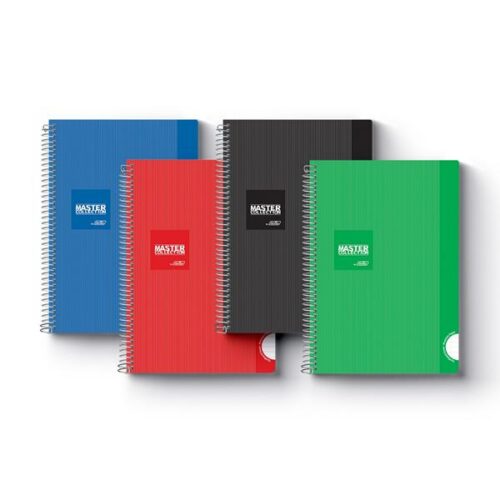 CADERNO ESPIRAL A4 MASTER COLLECTION 60F 90GR SORTIDO PAUTADO