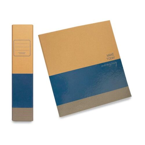 PASTA ARQUIVO UPCYCLING KRAFT 80 AZUL