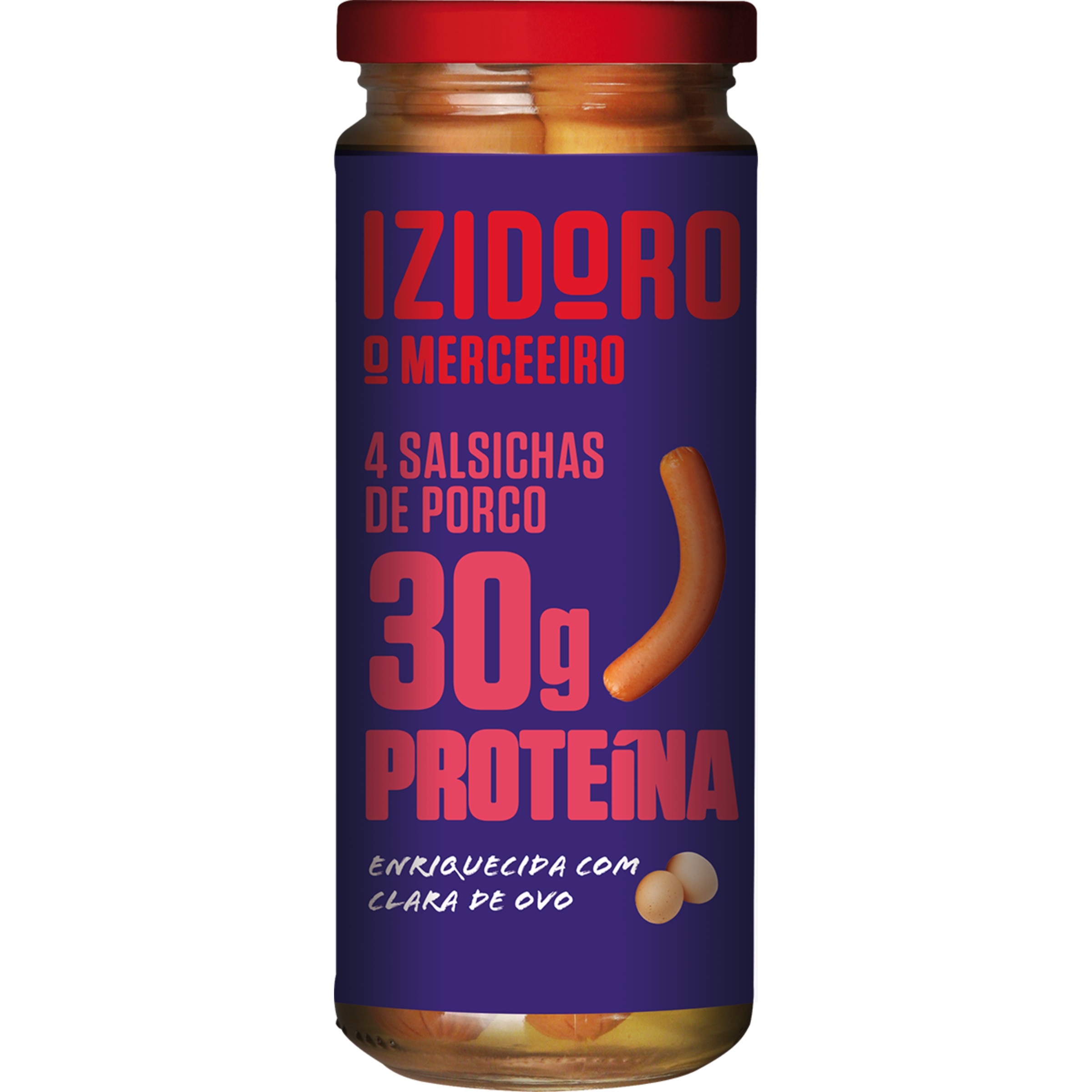 SALSICHAS HOT DOG 30GR PROTEÍNA IZIDORO 4UN 200GR