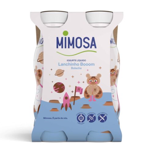 IOGURTE LÍQUIDO LANCHINHO BOM BOLACHA MIMOSA 4X151ML