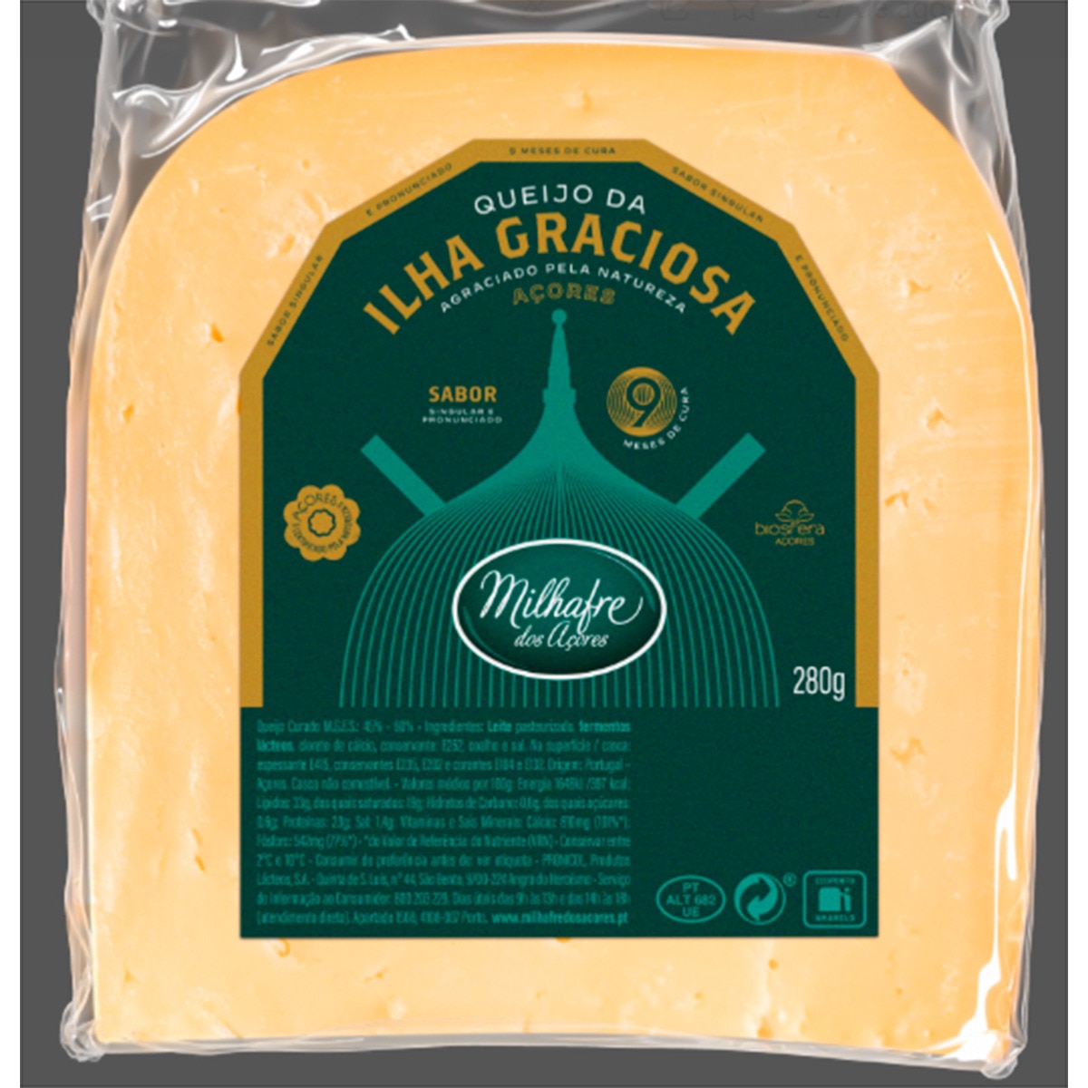 QUEIJO CUNHA MILHAFRE ILHA 9M 280GR