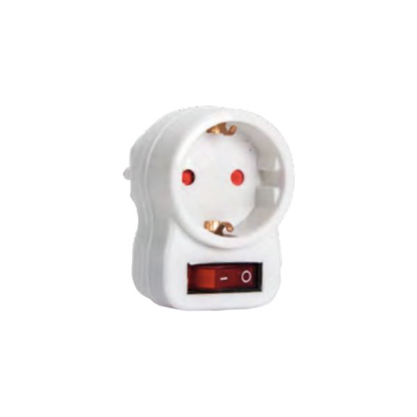 FICHA SIMPLES SCHUKO C/INTERRUPTOR BLIST