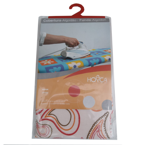 CAPA P/TABUA DE PASSAR 140X52CM ALGODÃO