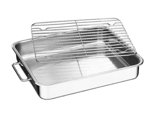 ASSADEIRA INOX 35CM C/ GRELHA 35578