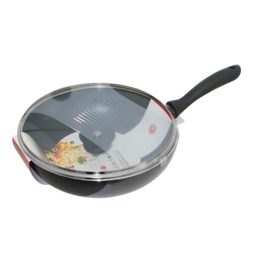 FRITADEIRA  WOK 28CM C/TAMPA ANT-AD IND GIBRALTAR