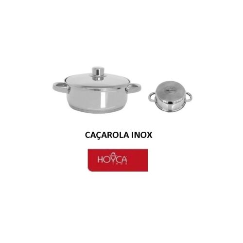 CAÇAROLA INOX 22CM INDUÇÃO DURUM