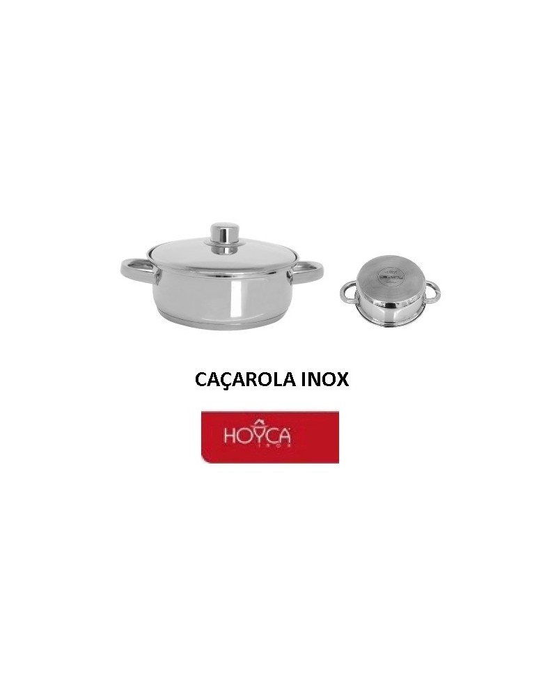 CAÇAROLA INOX 22CM INDUÇÃO DURUM
