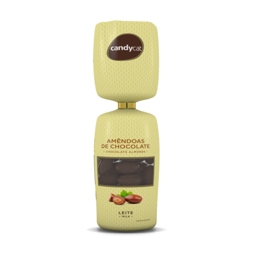 AMÊNDOA CHOCOLATE DE LEITE CANDYCAT SAQ 160GR