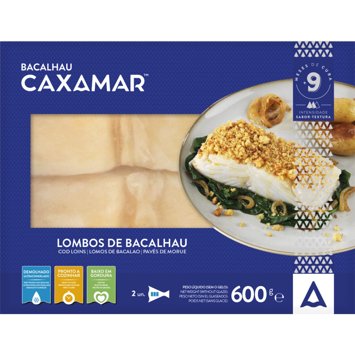 LOMBO DE BACALHAU CAXAMAR 600GR
