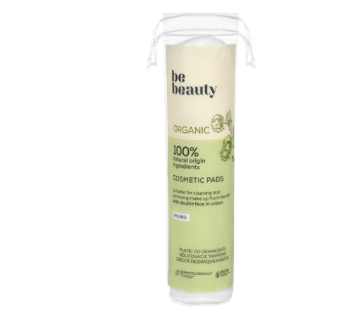 DISCOS DESMAQUILHANTES ALGODÃO ORGÂNICO BE BEAUTY 100UN