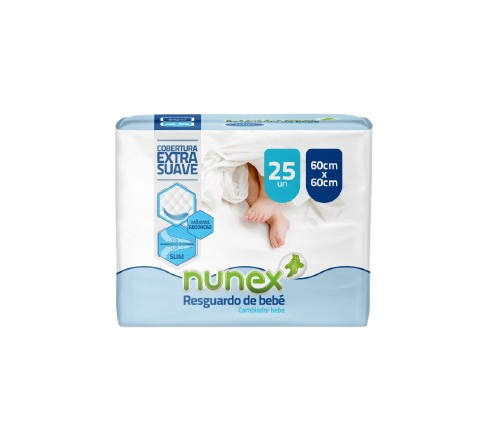 RESGUARDO BEBE NUNEX 60X60CM 25UN