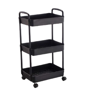 CARRINHO WR5838-3-PRETO 41X28X75CM