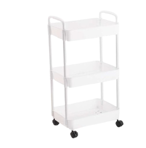 CARRINHO WR5838-3-BRANCO 41X28X75CM