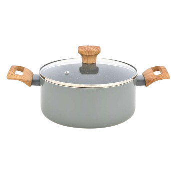 CAÇAROLA TLH24100 T 24CM CINZA D24X11CM