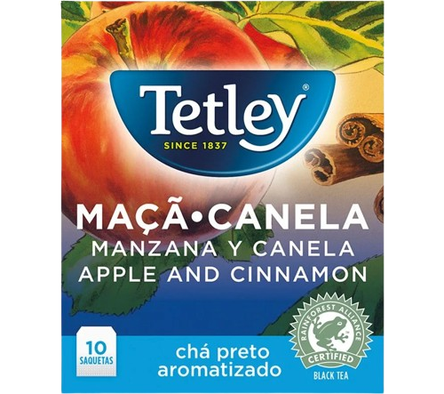 CHÁ TETLEY MAÇÃ/CANELA 10SAQ