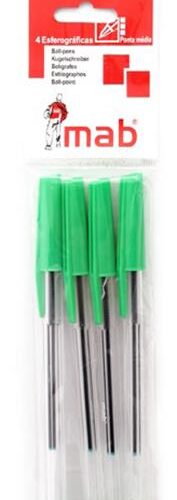 ESFEROGRÁFICAS MAB CRISTAL VERDE 4UN