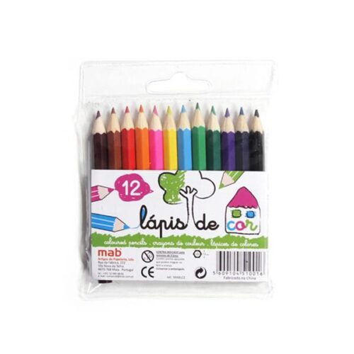 LAPIS COR 9CM 12UN