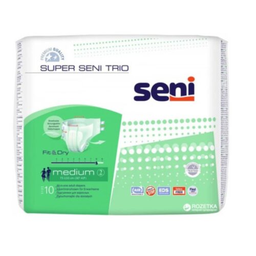 FRALDA INCONTINENCIA MEDIO 75-110CM SENI 10UN