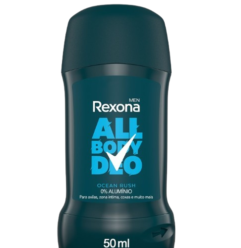 DESODORIZANTE STICK ALL BODY OCEAN RUSH REXONA MEN 150ML