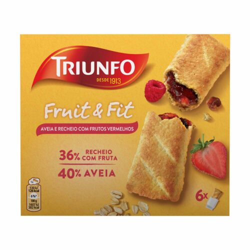 BOLACHA FRUIT & FIT FRUTOS VERMELHOS TRIUNFO 200GR
