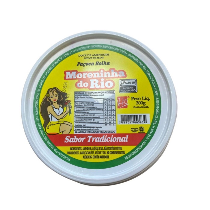 DOCE DE AMENDOIM PAÇOCA ROLHA MORENINHA DO RIO 300GR