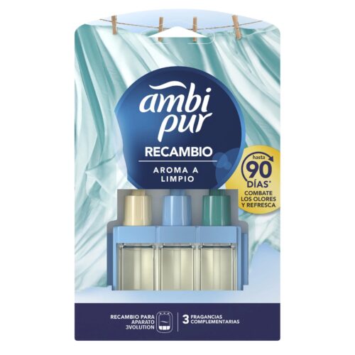 AMBIENTADOR LIMPO E FRESCO AMBIPUR RECARGA 20ML