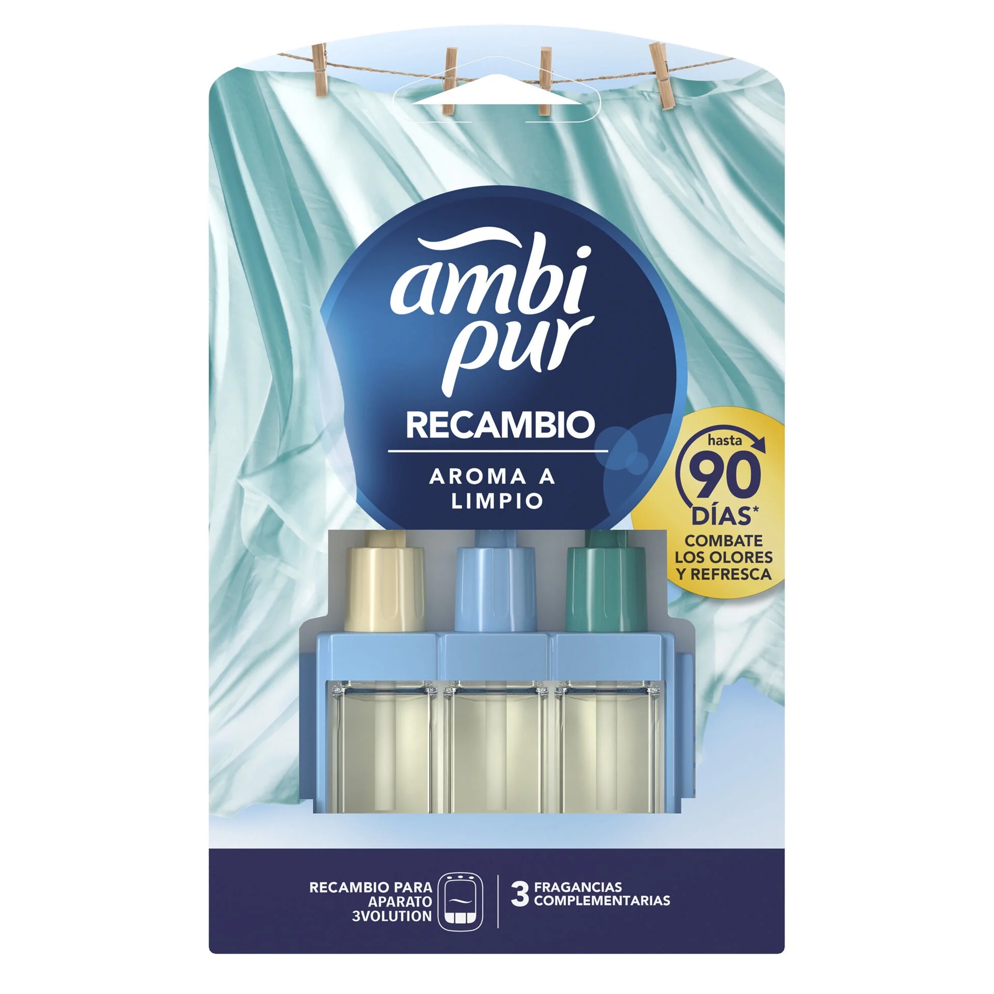 AMBIENTADOR LIMPO E FRESCO AMBIPUR RECARGA 20ML