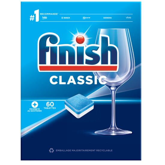 DETERGENTE MÁQUNA LOIÇA CLÁSSICO FINISH 60 CÁPSULAS
