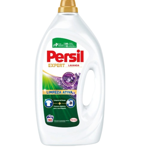 DETERGENTE LÍQUIDO MÁQUINA ROUPA PERSIL LIMPEZA ATIVS LAVANDA 90D