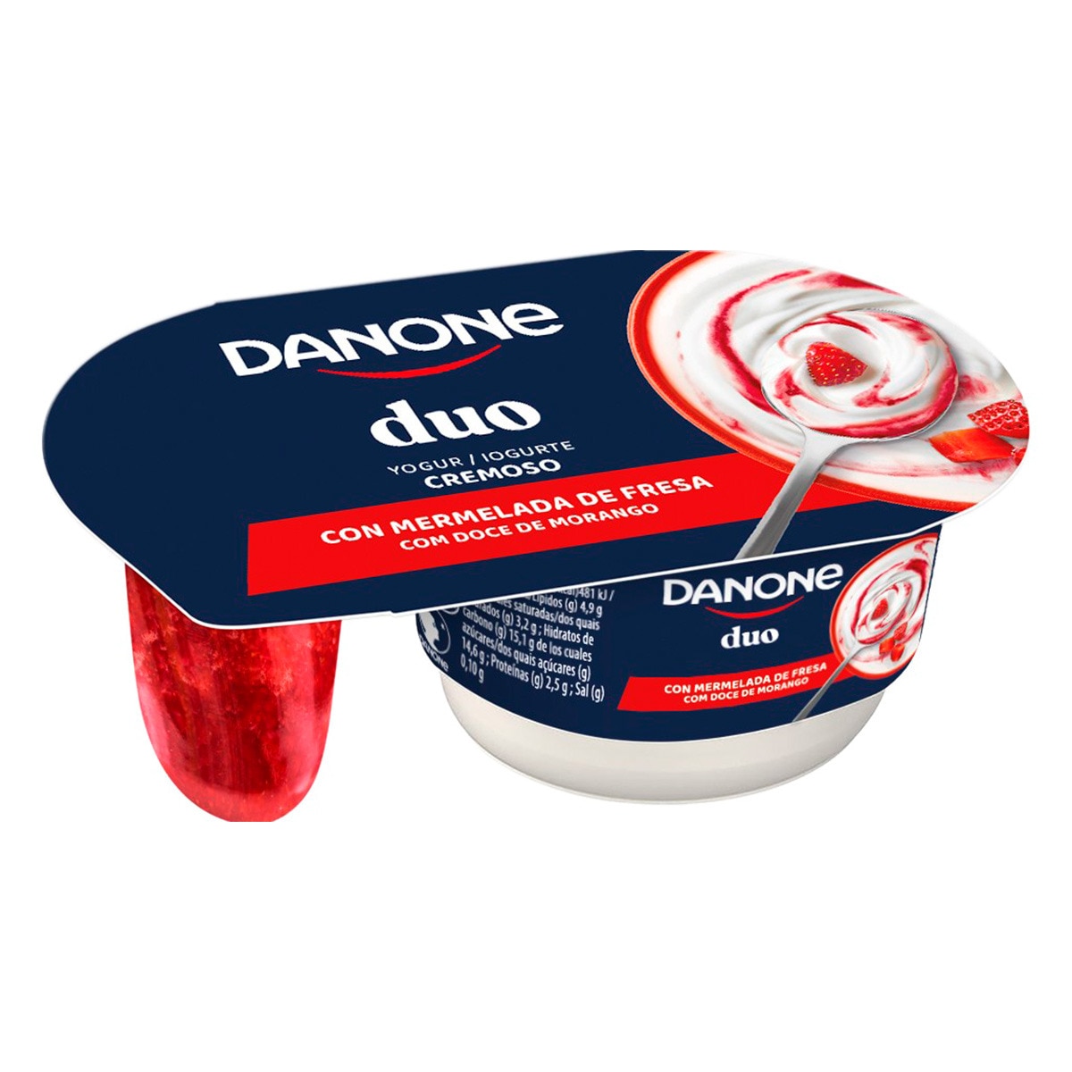 IOGURTE DUO MORANGO DANONE 118GR
